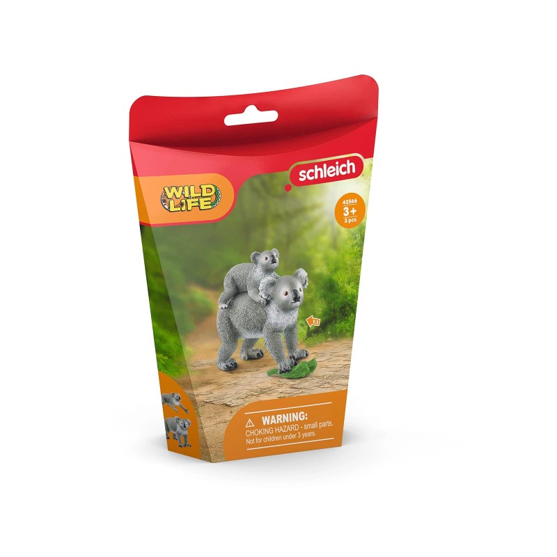 Schleich Koala Mother And Baby Toy Figurine Set For Imaginative