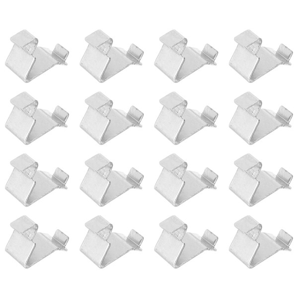 sourcing map 16pcs Cabinet Shelf Clips Steel Adjustable Shelf Bracket