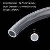 Rebower 1/2" x 5/8" Clear Plastic PVC Tubing 10ft Flexible