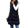 Tanming Women's Long Puffer Vest Casual Sleeveless Puffy Jacket with