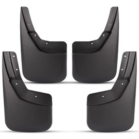 G-PLUS Mud Flap Flaps Splash Guards Mudguard Kit, Compatible with Chevy Silverado 1500 2014-2018/Silverado 2500/3500 2015-2018 Fit No Drill Mud Guards Flare Splash Guards Molded (NOT fit GMC Sierra)