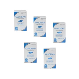 Vanicream Gentle Cleansing Bar Pack of 5 Fragrance Free for Sensitive Skin