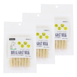 Pet Pro Royal Goat Milk Filled with Cowhide Gum S, Set of 7 x 3, Small 7 x 3 Packs