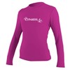 O'Neill Wetsuits Women's Basic Skins Long Sleeve Rash Vest, Fox