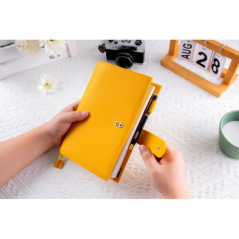 A5 Genuine Leather Notebook Cover, Notebook-Cover for Nearly Nichi Kazun