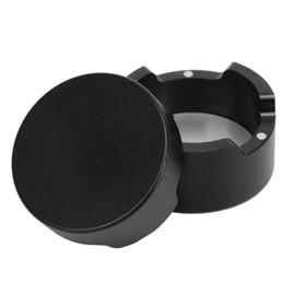 Billiard Chalk Case, Round Aluminum Alloy Cue Chalk Box Magnetic Mini Cue Tip Chalk Holder Pool Chalks Carrier Case for Pool Cue Sports Accessories