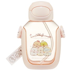 Skater PDSH6DX-A Water Bottle with Straw, 18.9 fl oz (530 ml), Sumikko Gurashi, Koddy Shop, Straw Water Bottle, One Push for Kids, Girls