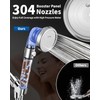 Luxsego Filtered Shower Head for Hard Water with Stop, High