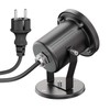 ledscom.de MIBU Outdoor Floodlight for Outdoor Use, Stainless Steel, Black,