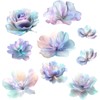 Pack of 9 Wall Stickers Flowers Luminous Wall Stickers Flowers