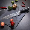 Chef Knife MICHELANGELO Super Sharp Professional Chef's Knife Etched Damascus