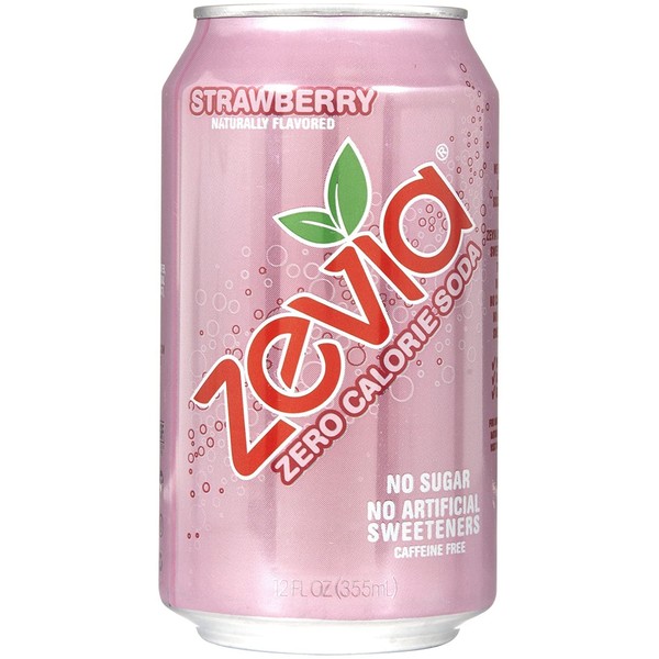 Zevia Soft Drink - Strawberry - 12 oz - 6 pk