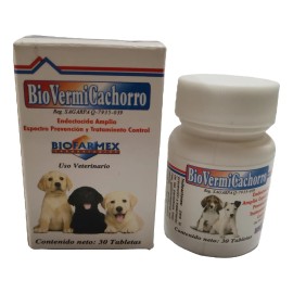 2 Para Perros Biovermi Cachorro 30tb Alimento Desp
