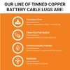 SELTERM 25pcs 4 AWG 5/16" Stud Marine Grade Tinned Copper