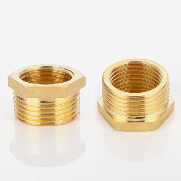 QZKJQDD Brass Reducer 1 to 3/4 Inch Adapter, Adapter 3/4