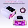 BOMOQING 96W Rechargeable UV LED Nail Lamp, Cordless UV Light