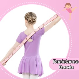 1.2M/3.93Ft Yoga Stretching Band Pink Yoga Strap with 10 Adjustable Loops Extra Long Yoga Belt Stretcher for Pilates Fitness Flexibility Training Hysical Therapy