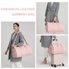 Convertible Carry on Garment Bag for Women,Leather Garment Bags for