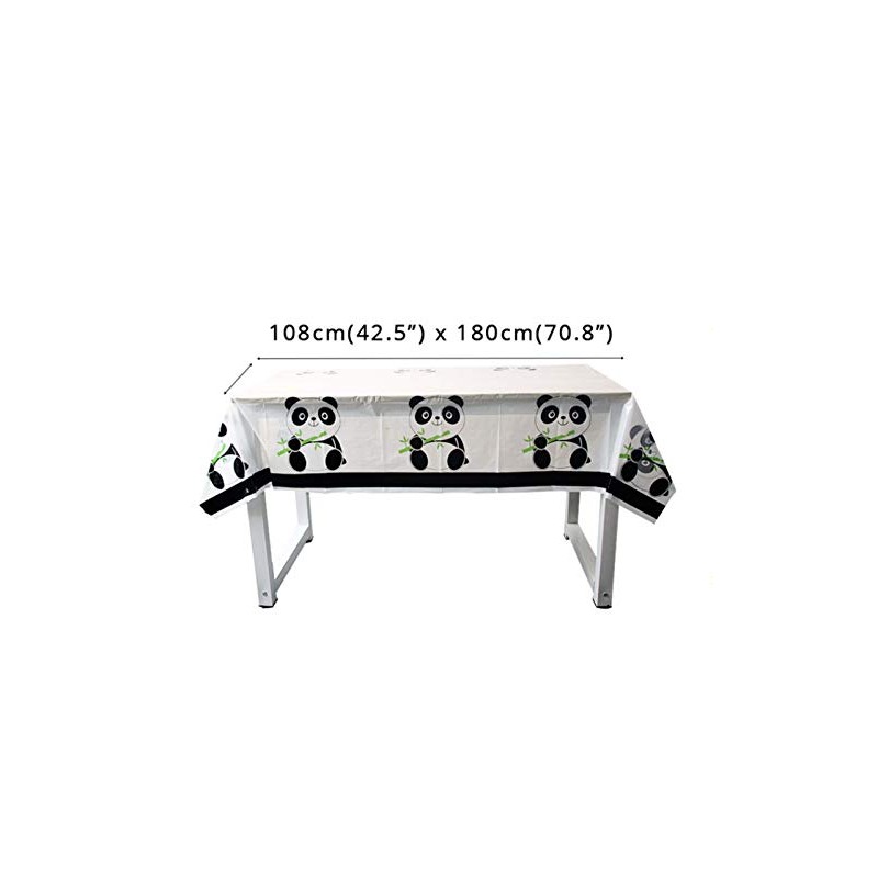LYT Panda Tablecloth Birthday Table Cloth Panda Theme Table Cover