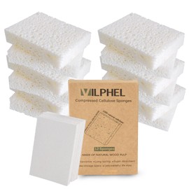 Vilphel 12 Pack Dishwashing Sponges Natural Cellulose Sponges Plant Based Resilient and Reusable Soft Dish Sponges for Washing Dishes DIY Craft Sponge for Fun