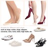 MANZI Invisible Half Toe Topper Socks Slingback Liner Socks with