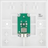BG Electrical 960-0J Single Co-Axial Socket, White Moulded, Square Edge