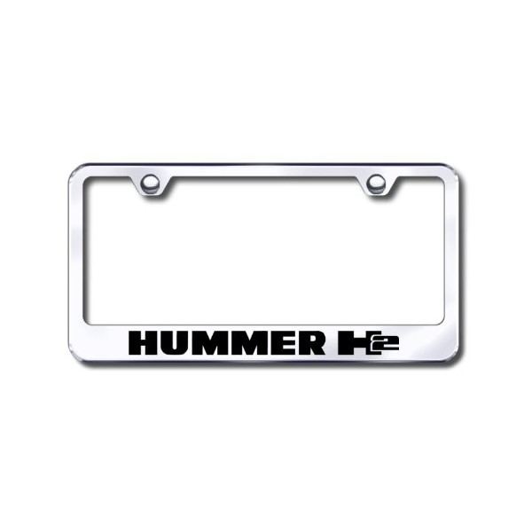 Hummer H2 Laser Etched Stainless Steel License Plate Frame