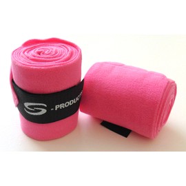 S-Products 4 HORSE EXERCISE DRESSAGE SCHOOLING FLATWORK VET STABLE WRAP FLEECE BANDAGES
