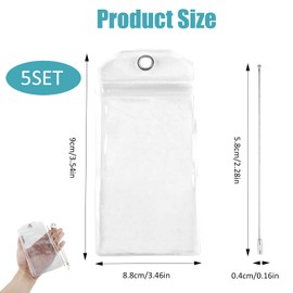 4 Pack Cruise Luggage Tag Holders, Waterproof Plastic Luggage Label Sleeves with Stainless Steel Loops, Clear Reusable Tag Protectors for Suitcase Cruise Essentials and Travel Organisation