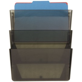 Officemate Wall File, Smoke, Set of 3 (21421)