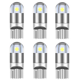T10 W5W LED White Explosive Position Lamp W5w LED License Plate Lamp Meter Sphere Room Lamp Wedge Ball Cornering Lamp for Cars Vehicle Inspection 3030 Chip 2W 12V - 24V Set of 6