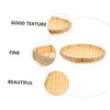 Levemolo 1pc Handmade Bamboo Sieve Round Rice Cleaning Basket Space-Saving
