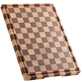 Acacia Wood Cutting Board for Kitchen – Chopping Board with Grooves & Handles, Large Wooden Cutting Board for Meat, Vegetables, Fruits, Cheese and Fruits Ideal Kitchen Gifts