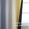 Estelar Textiler Yellow and Gray Blackout Curtains 96 Inches Long,