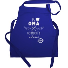 Shirtracer - Apron - Women's 1 - Cooking Apron with Grandma schmeckts am Besten I Cooking Apron Gift Grandma I Grandma Cooking Apron I Kitchen Apron Grandma I Gift Grandma Christmas I Grandma Gift I