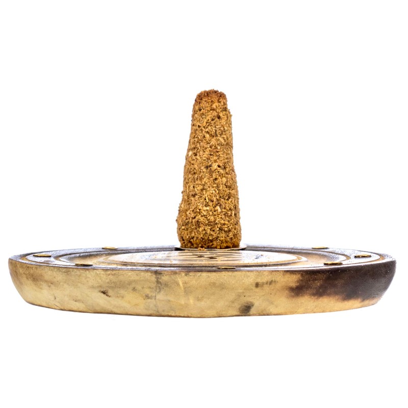 Om Incense Holder for 7 Incense Sticks and 1 Cone