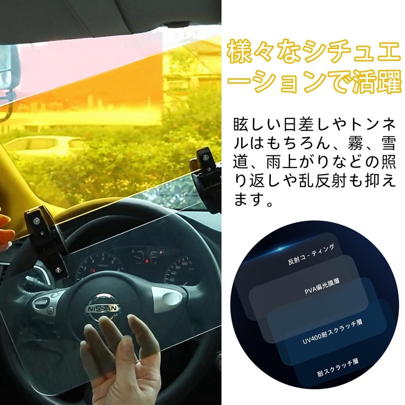 Car Sun Visor, Polarized Sun Visor, Day and Night 2