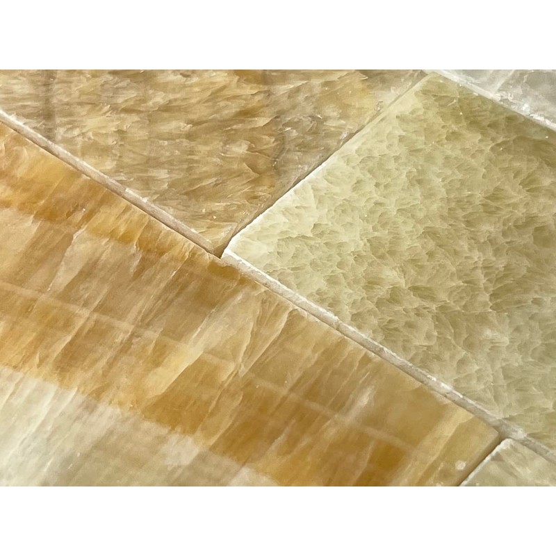 Tenedos Honey Onyx 3x6 Premium Polished Marble Subway Tile –