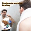 Techbrighten 2 PCS Pooping Dog Butt Toothpaste Topper, Hilarious Golden