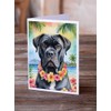 Caroline's Treasures Cane Corso Luau Greeting Cards Pack of 8