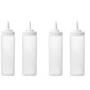 Ikea TSSP squeeze bottles plastic transparent 330ml (Pack of 4)