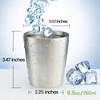 ANZUSY Stainless Steel Cups, 8.8 oz 4 Pack Insulated Metal