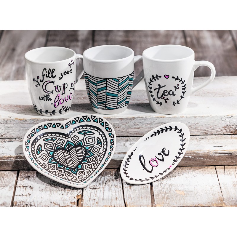 Set of 2 Oval Ceramic Soap Dish