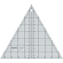 Liquidraw Triangle Quilting Ruler 60°, Clear Acrylic Template