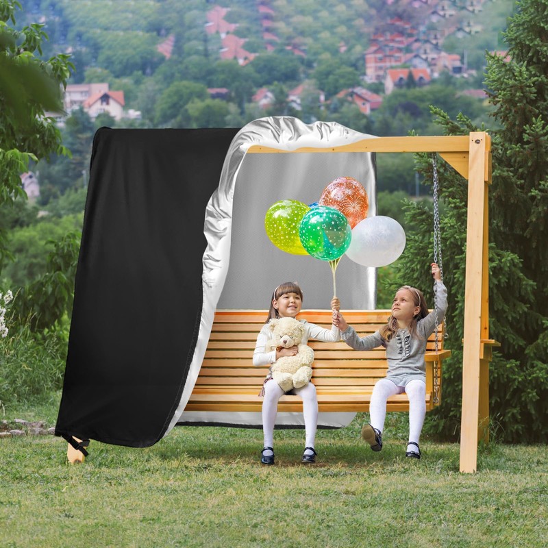 Kasla Outdoor Swing Cover for A Frame Patio Swing, 89"L×50"W×77"H