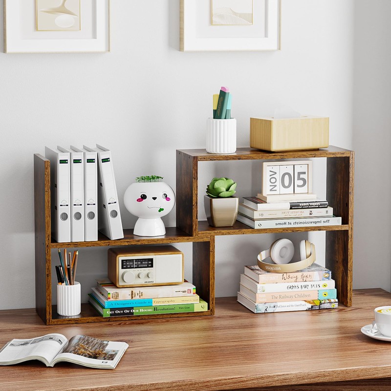 Expandable Cabinet Organizer Shelf, Set of 2 Kitchen Counter Shelves