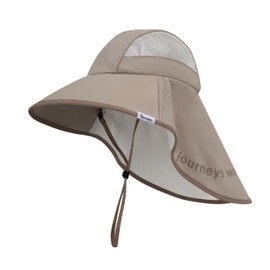 [APRAMO] アプラモ 子供 帽子 キャップ キッズ サンバイザー 日よけ帽子 UVカット 日焼け防止 春夏秋 【UPF 50+・広つば・タレ付き・防風あご紐】 かわいい 折りたたみ 調整可能 子供用 男の子 女の子 （頭囲55-62cm）