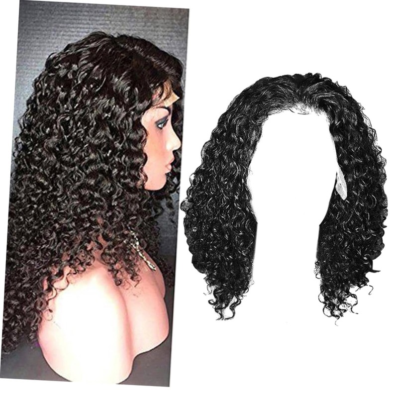 Baluue Short Curly Lace Front Synthetic Wig for Women Heat
