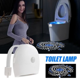 Toilet Light Motion Sensor,Soft Motion Activated Toilet Bowl Light | Automatic Home Appliances Parts for Kids Elderly Guests Outdoor Restroom Toddler Travel