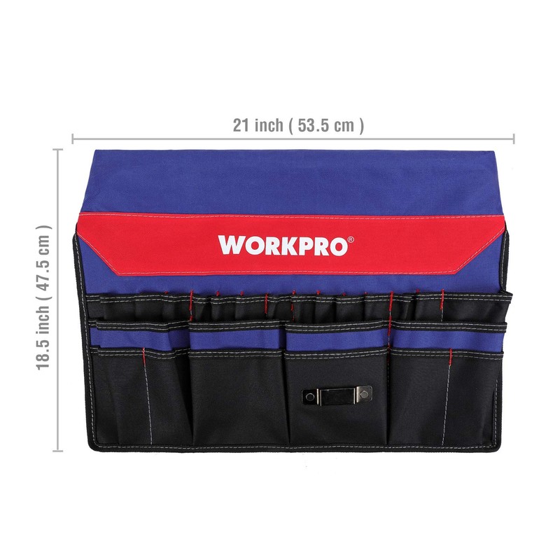 WORKPRO Bucket Tool Organizer with 51 Pockets Fits to 3.5-5